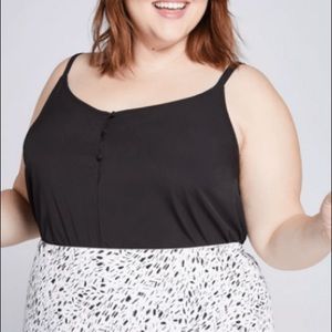 NWT Lane Bryant Mixed Media Tank